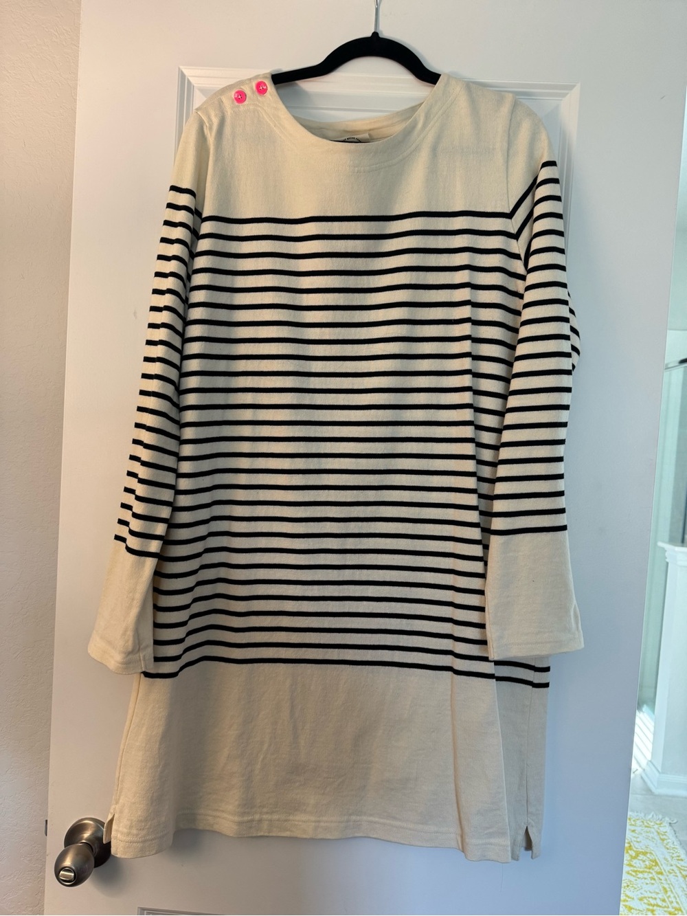 Anthropologie Striped Boatneck Tunic Dress